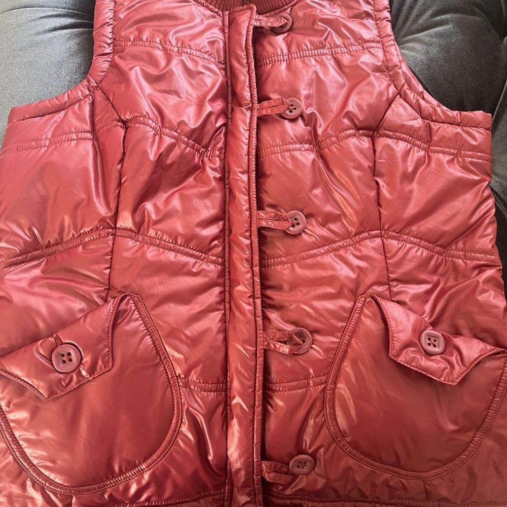 Women  Puffer Vest - Red